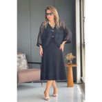 MİSLİNA BUTİK Bolero Detay Siyah Elbise