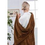 Mislina Deluxe Wellsoft Battaniye Kahverengi Çift Kişilik 200 x 220 cm - 200 x 220 cm