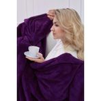 Mislina Deluxe Wellsoft Battaniye Mor Çift Kişilik 200 x 220 cm - 200 x 220 cm