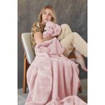 Mislina Deluxe Wellsoft Battaniye Pudra Çift Kişilik 200 x 220 cm - 200 x 220 cm