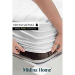 Mislina Home Micro Classic Sıvı Su Geçirmez Fitted Full Kenar Tek - Çift Kişilik Çocuk Yatak Koruyucu Alezi Beyaz