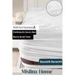 Mislina Home Wellsoft Sıvı Su Geçirmez Fitted Full Kenar Tek Çift Kişilik Yatak Koruyucu Sessiz Alez