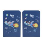 MISNODE 2 Adet Metal Kitap Ayracı Kaymaz Kitap Ayracı Içi Boş Kitap Rafı Sahipleri Firma Yuvarlak Köşe Kitap Durdurucu Yüksek Dayanıklılık Kitap Tutucu Kitaplar, CD'ler Ofis Ev Yatak Odası