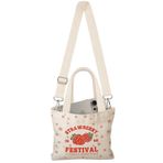 Miss Adola Çocuklar için sevimli Mini Tuval Tote Çanta - Küçük Çantalar Boyutu 8 '' × 6 '' Manyetik Toka Kadın Kız Bez Pamuk, Çilek, One Size