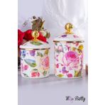 Miss Betty Emaye Kavanoz 2'Li Set Rose Deluxe