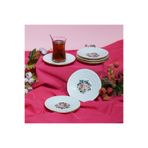Miss Betty Rose Deluxe Porselen 6'lı Çay Tabağı