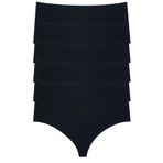 Miss Blue Moon Ekstra Yüksek Bel 5'li Tanga 2760 SİYAH 4XL
