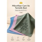 Miss Clean ( 1 Adet ) Mikrofiber Cam Ve Temizlik Bezi Büyük Boy 50*70 Cm
