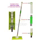 Miss Clean ( 1 Adet Yedek Bez Hediyeli ) Yer Mopu Fayans Duvar Yüzey Temizlik Mikrofiber Paspas Mandallı Mop