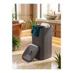 Miss Clean ( 90 LİTRE ) Büyük Boy Katlanabilir Kirli Sepeti 2 Bölmeli Kirli Çamaşır Sepeti Yıkanabilir