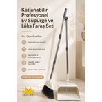 Miss Clean Katlanabilir Profesyonel Ev Süpürge Ve Lüks Faraş Seti BEYAZ Renk