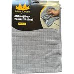 Miss Clean Mikrofiber Kareli Yüzey Cam Temizlik Bezi 50x70 Cm Süper Emici - 320 Gr. - Gri - 1 Adet Gri