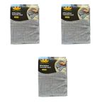 Miss Clean Mikrofiber Kareli Yüzey Cam Temizlik Bezi 50X70 Cm Süper Emici - 320 Gr. - Gri - 3 Adet