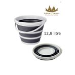 Miss Clean Pratik Katlanabilir Akordiyon Kovası 12,8 Lt Katlanır Silikon Su Kovası Banyo Temizlik Kovası
