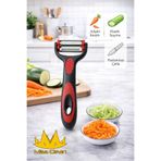 Miss Clean ProChef 3’ü 1 Arada Çok Fonksiyonlu Sebze Soyacak ve Peynir Rendesi - Paslanmaz Çelik Başlıklı