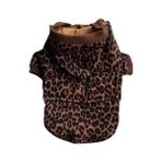 Mıss Daısy Pet Boutıque Leopar Desen Su Geçirmez Kedi Köpek Montu - Kahverengi - 2