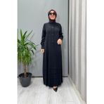 Miss Dalida Cupro Ipek Elbise Siyah T26K-4024