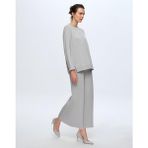 Miss Dalida Kadın Lastik Örgü Pantolon Etek - Gri - L - XL