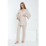 Miss Dünya Lissa Önden Bağlamalı Hamile ve Lohusa Pijama Takımı