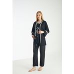 Miss Dünya Lissa Puantiye Desenli Emzirmeye Uygun Hamile Ve Lohusa Pijama Takımı
