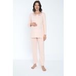 Miss Dünya Lissa Somon Emzirmeye Uygun Hamile ve Lohusa Pijama Takımı
