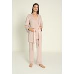 Miss Dünya Lissa Süt Kahve Sabahlıklı Hamile Ve Lohusa Pijama Takımı