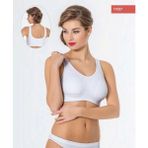 Miss Fit 11027 Kalın Askılı Pedli Bustiyer - Beyaz - S - M