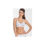 Miss Fit 1315 Dikişsiz İnce Askılı Bralette Büstiyeri, Telsiz, Hafif Destekli, Kadın İç Giyim (BEYAZ, S-M)
