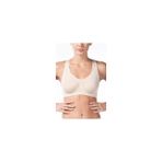 Miss Fit Desteksiz Kapsız Crop Top Tarzı Kalın Askılı Sporcu Sütyen 1502 (TEN, L-XL)