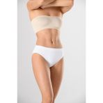Miss Fit Kadın Geniş Kenarlı Slip Bato Külot 1006 Seamless Dikişsiz - M - L - Beyaz