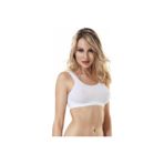 Miss Fit Kalın Askılı 1501 Sıfır Kol Örme Seamless Dikişsiz Basic Kadın Büstiyer (BEYAZ, L-XL)