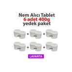 Miss Flora MissFlora Nem Alıcı Yedek Tablet Lavanta 6x400g Rutubet Küf Önleyici
