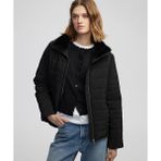 Miss İpekyol Suni kürk yakalı şişme mont IW6250012256001 - 38 - Siyah