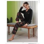 Miss Klein Kadın Büyük Beden Gömlek Yaka Pamuklu Likralı Kısa Kol Pijama Takımı 1136 - 1 Adet