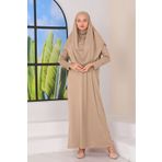 miss ledonna Tek Parça Namaz Elbisesi Vizon
