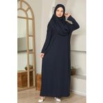 Miss Ledonna Tek Parça Siyah Kadın Namaz Elbisesi
