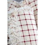 Miss Linda Home Collection Buldan Işi Bordo Renk Çekyat Örtüsü (180*180 Cm) - 180 x 180 cm