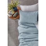 Miss Linda Home Collection Ntk8 Pamuklu Tek Kişilik Çift Taraflı Nevresim Takımı - 160 x 220 cm - Mavi - Indigo