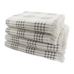 Miss Linda Home Collection Pamuklu Buldan Işi Çekyat Örtüsü 180X220 cm - 180 x 220 cm - Çikolata Kahve