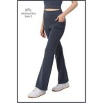 Miss Maral Kadın Antrasit Ispanyol Paça Tayt Yüksek Bel Toparlayıcı Çift Cepli Bootcut HB11053 - XL