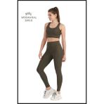 Miss Maral Kadın Haki Rengi Tayt Yüksek Bel Toparlayıcı Tam Boy Modern ve Dinamik Stil HB11021 - XS