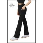 Miss Maral Kadın Lacivert Ispanyol Paça Tayt Yüksek Bel Toparlayıcı Çift Cepli Bootcut HB11053 - XL