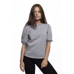 Miss Murem Kadın Gri Karpuz Kol Şardonlu Bluz
