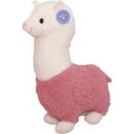 Miss Play Alpaka Peluş Oyuncak, Kuzu Bebek, Uyku Arkadaşı, Oyuncak Bebek, Yastık, Doğum Günü Hediyesi (Yurt Dışından) - Beyaz - Pembe