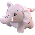 Miss Play Sevimli Q Renkli Dumbo Peluş Oyuncak Bebek (Yurt Dışından) - 2854 Gri
