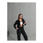 Miss Prova Biye Detaylı Dalgıç Scuba Kumaş Spor Ceket Sweatshirt MISSSK2519