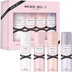 Miss So Mini Galore Parfüm Mist Hediye Seti 4 x 50 ml Kadınlar İçin Farklı Aromalarla Şımartıcı Deneyim