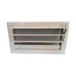 Miss Worble 40x15 cm Hareketli Panjurlu Beyaz Şömine Menfezi