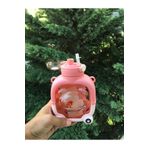 MİSSCAFE Motivasyonel Sevimli Ayı Görünümlü Çocuk Suluk 1000 ml Matara Suluk Bpa Free