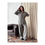 MİSSCİXFASHİON Kadın Oversize Gömlek & Palazzo Pantolon Salaş İkili Takım